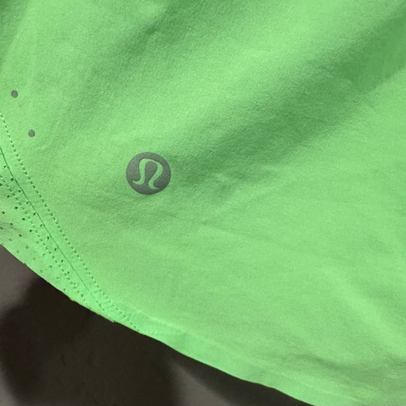 Lululemon Athletica Bright Green Lined Shorts - 8 - Picture 3 of 5